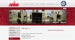 Desktop Screenshot of elo.cz